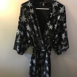 Victoria Secret Robe - velvet with glitter star design